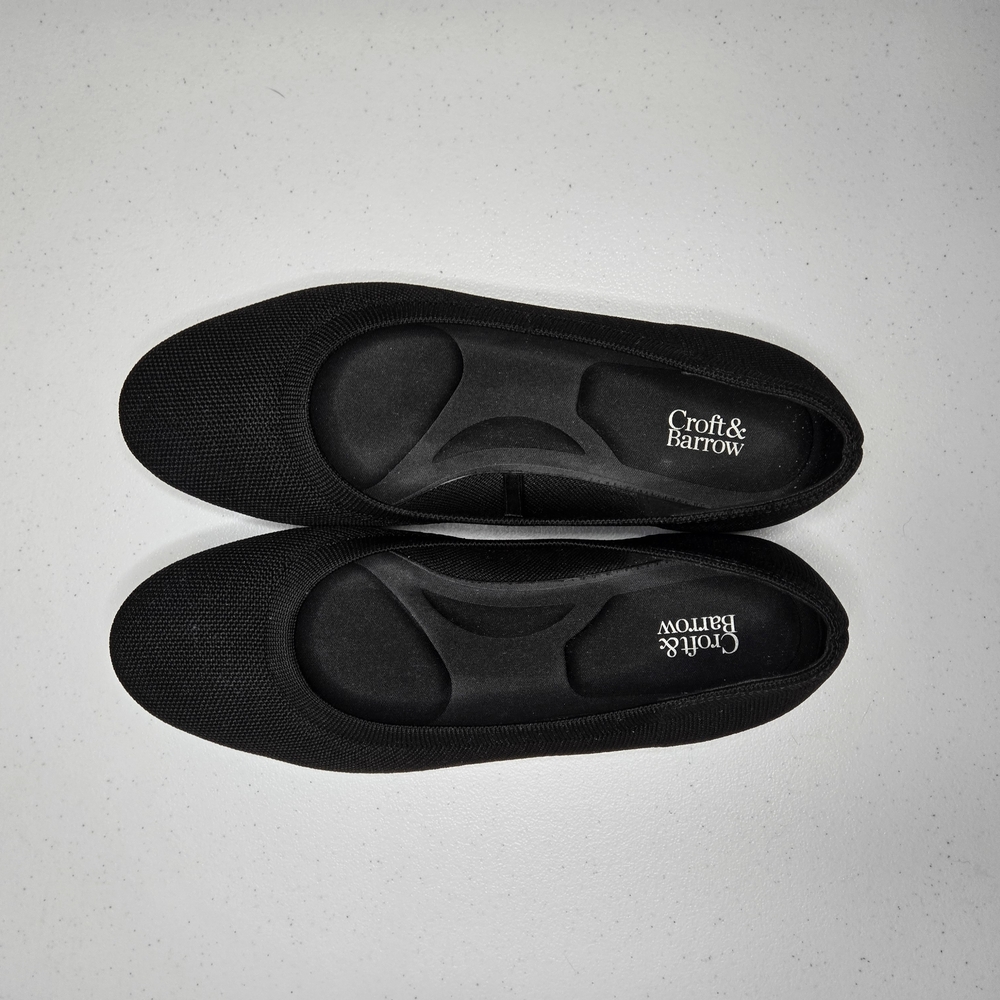 Croft & Barrow Black Flats